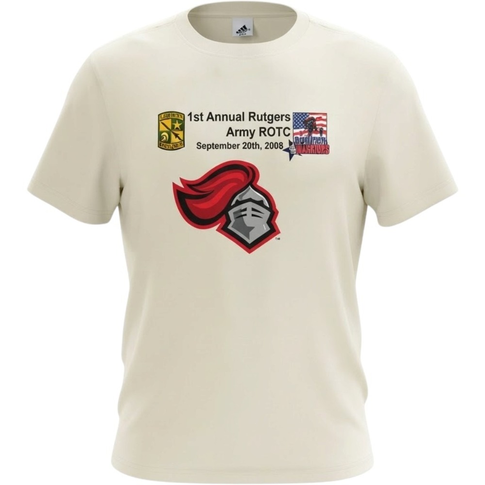 Vintage Velocity Rutgers Army ROTC Run for the Warriors 2008 T-Shirt Mens Large